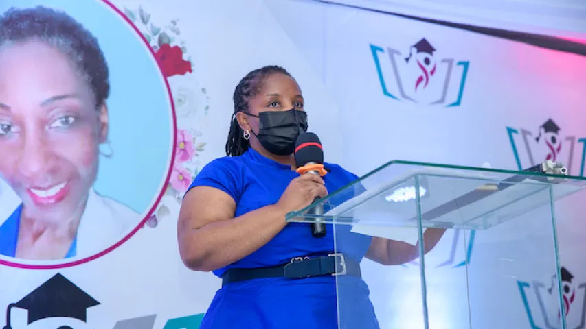 Mrs. Zawedde Head Teacher of Trinity Primary School